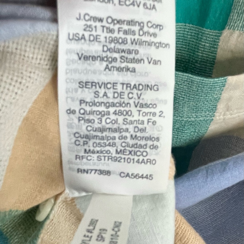 Madewell Gingham Linen Cotton Tie Front Shirt Short Sleeve NWT - Picture 10 of 11